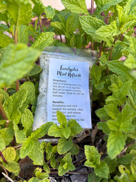 🌿 Eucalyptus Mint Refresh bath salts – “Your Second Wind, Bottled” 🏃🏻♀️