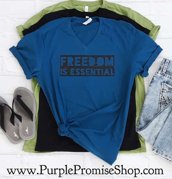 Freedom Is Essential -Vneck