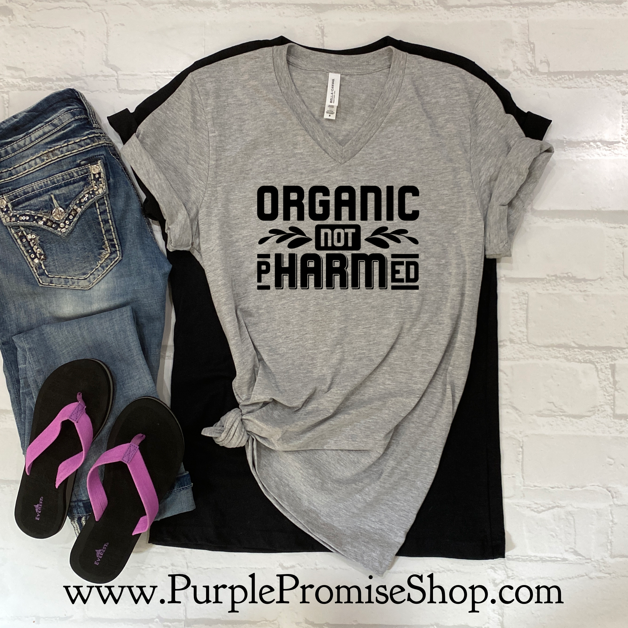 Organic not pHARMed -Vneck