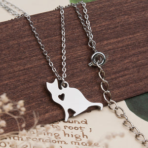 Cat love SET necklace & earrings