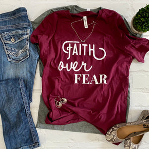 Faith over Fear -Vneck