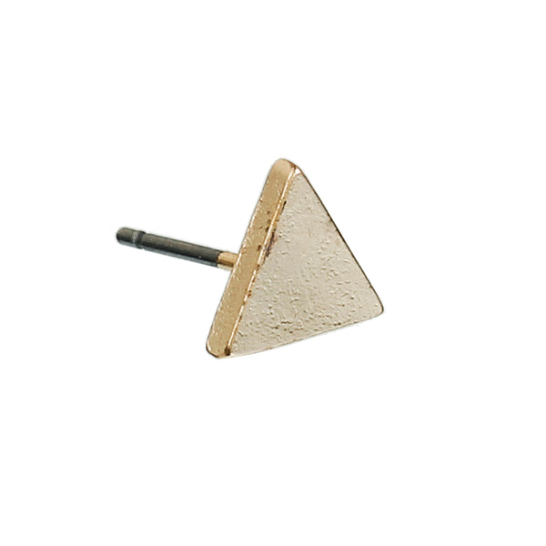 Triangle earrings wood/Black/silver/gold