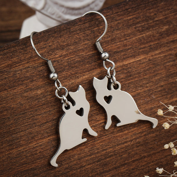 Cat love SET necklace & earrings