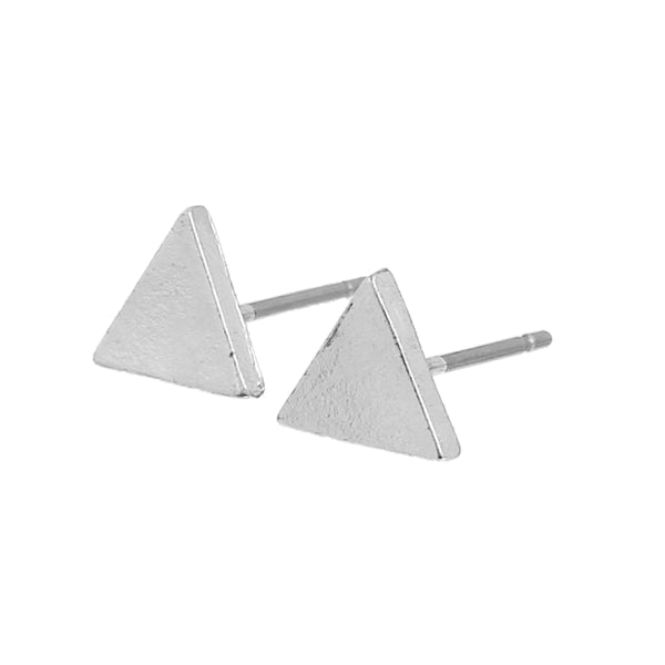 Triangle earrings wood/Black/silver/gold