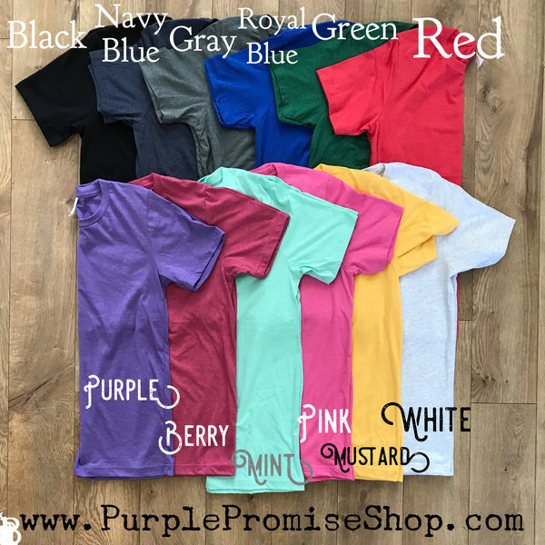 Group Buy- Any 10 round neck shirts including *Custom* (& free shipping!) only $24.49 EACH!!