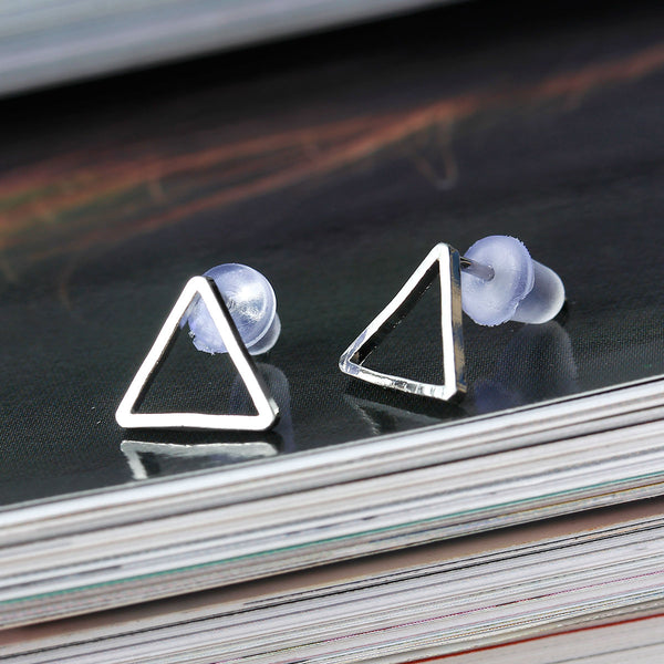 Silver Triangle earrings