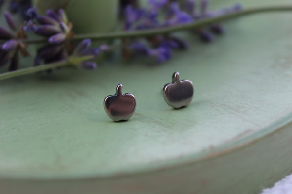 Apple Stainless Steel Earrings