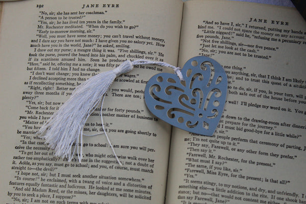 Bookmark HEART Stainless Steel