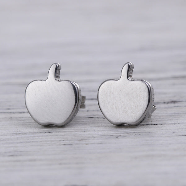 Apple Stainless Steel Earrings