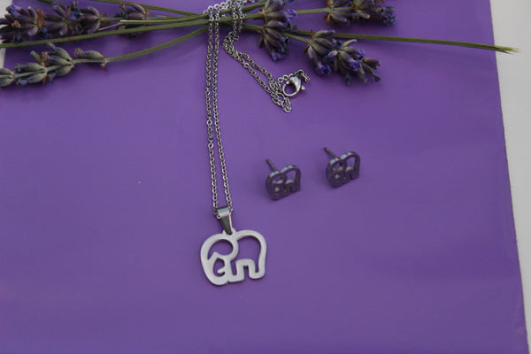 Elephant grace SET necklace and earrings