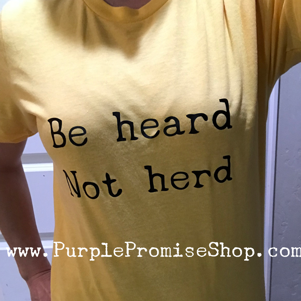 *most popular!*  Be heard not herd